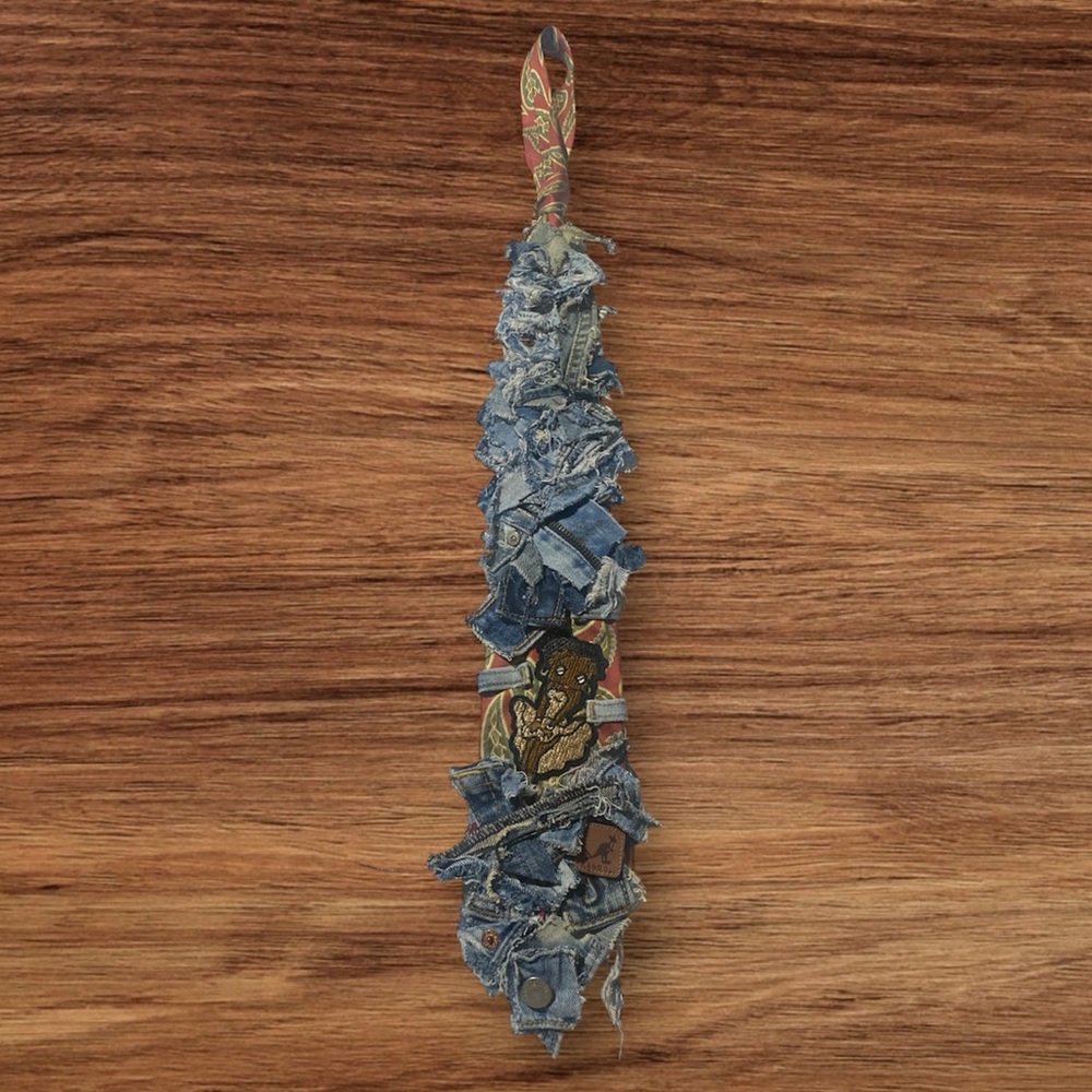 Unique Denim Wrapped Spoon